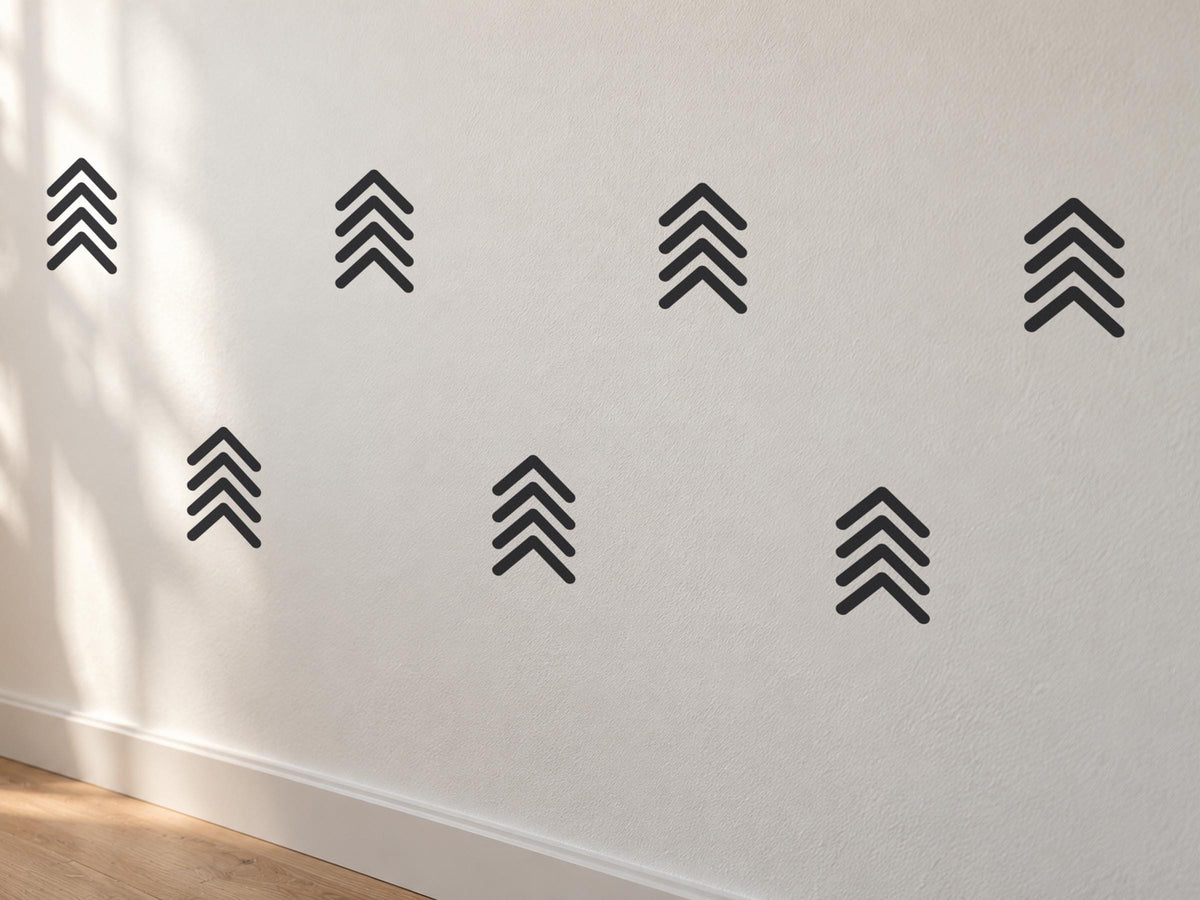 Arrow Wall Decals Set, Boho Nursery Decor and Kids Room Wall Art