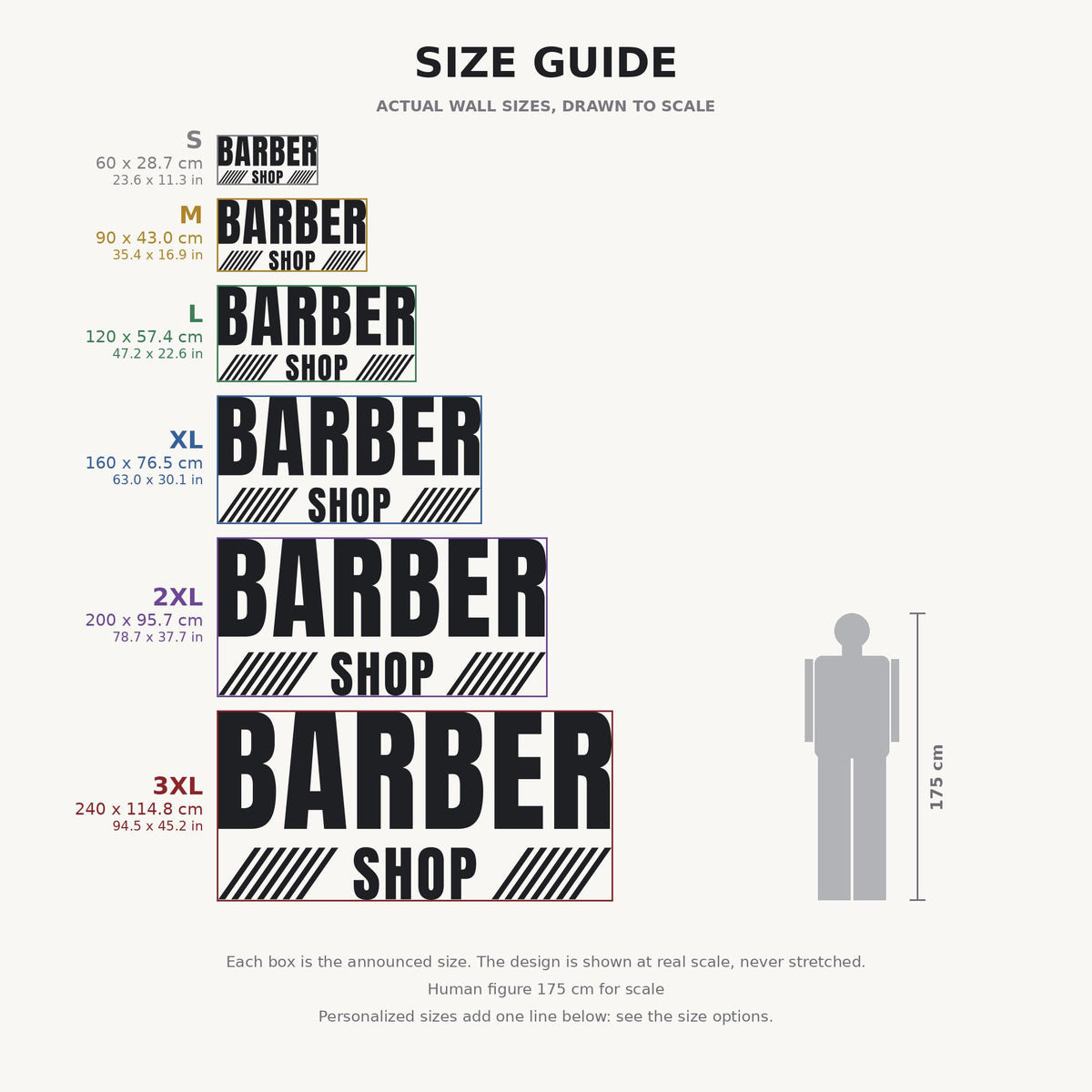 Barber Shop Sign Wall Decal, Custom Barbershop Wall Art with Shop Name, Barber Station Decor, Salon Business Sign, Vinyl Lettering