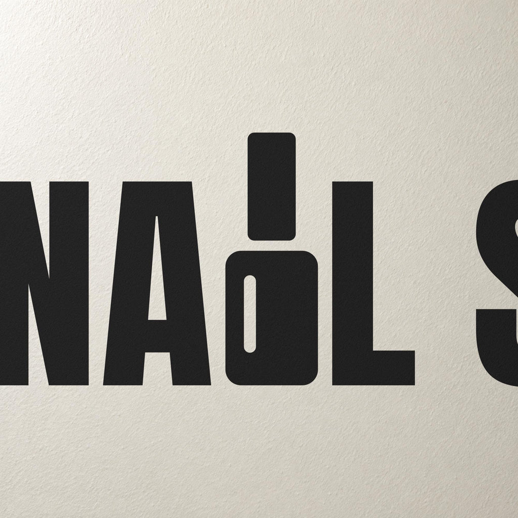 Nail Salon Sign Wall Decal, Custom Business Name Lettering, Nail Tech Studio Decor, Reception Wall Art, Beauty Suite Sign