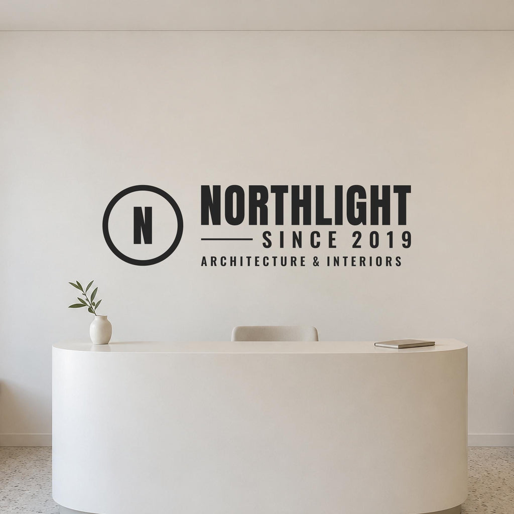 Custom Logo Wall Decal for Office Reception, Custom Business Name Sign, Office Logo Sign, Lobby Wall Decor, Company Name Lettering