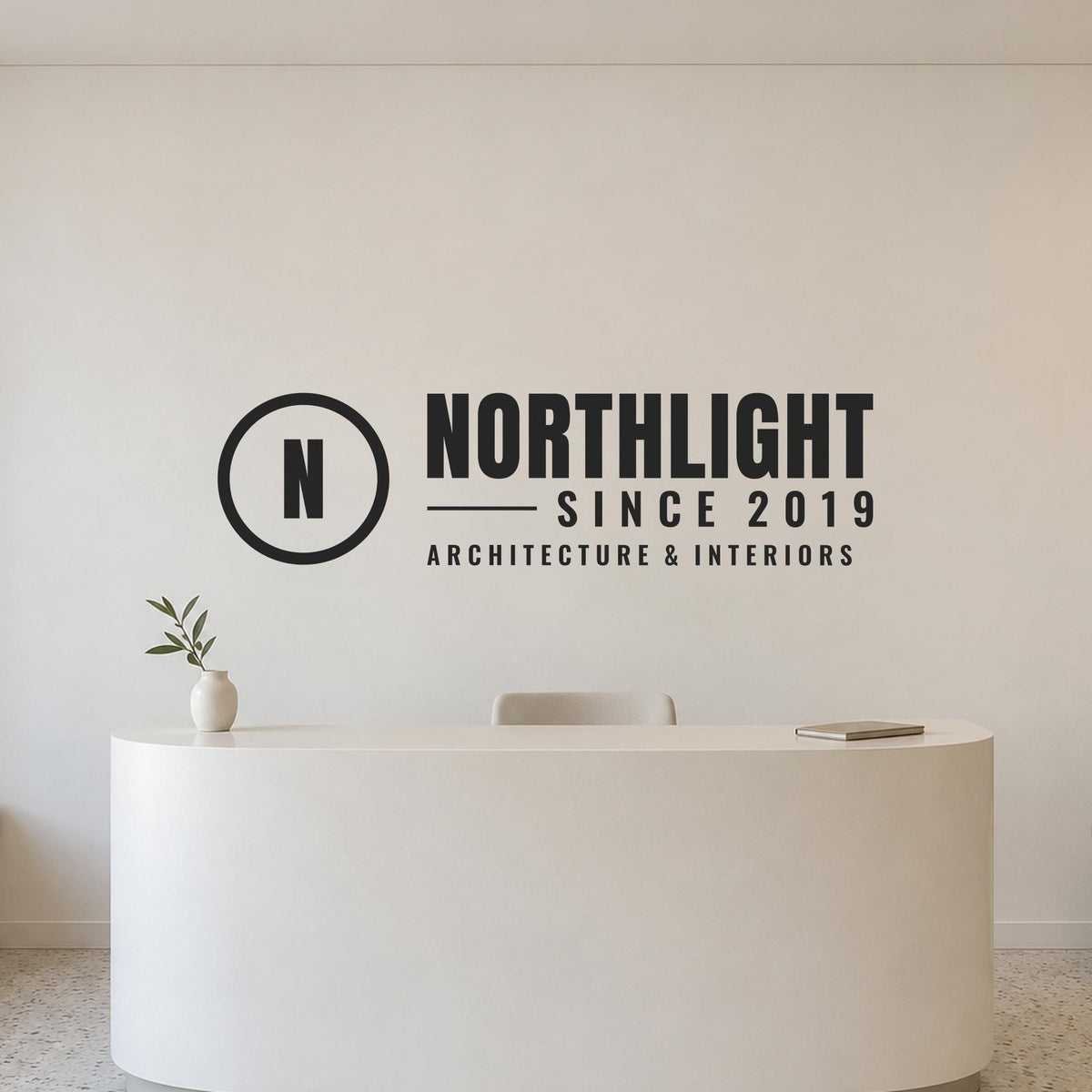 Custom Logo Wall Decal for Office Reception, Custom Business Name Sign, Office Logo Sign, Lobby Wall Decor, Company Name Lettering