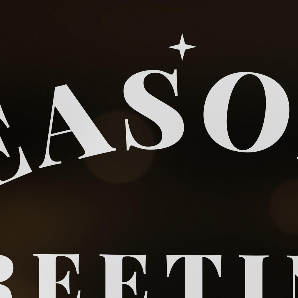 Seasons Greetings Window Decal, Custom Shop Name Christmas Signage, Storefront Christmas Window Decor, Holiday Business Wall Decor