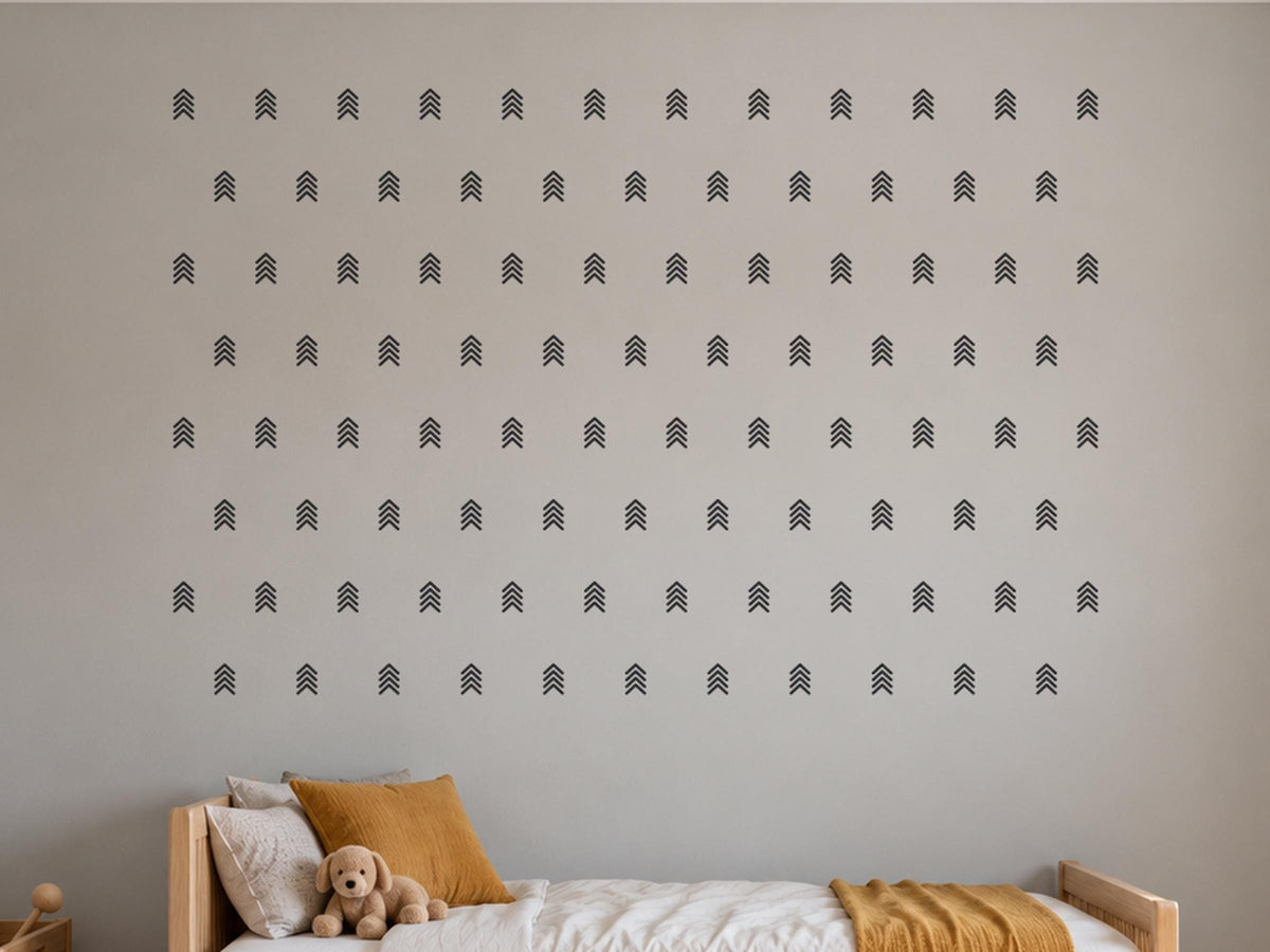 Arrow Wall Decals Set, Boho Nursery Decor and Kids Room Wall Art