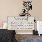 Black Panther Wall Decal - Dimensions