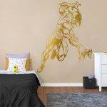 Black Panther Wall Decal - Gold Foil