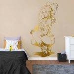Harley Quinn Wall Decal - Gold Foil