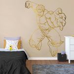 Hulk Wall Decal - Gold Foil