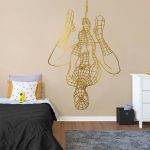 Spider-Man Upside Down Wall Sticker - Gold Foil