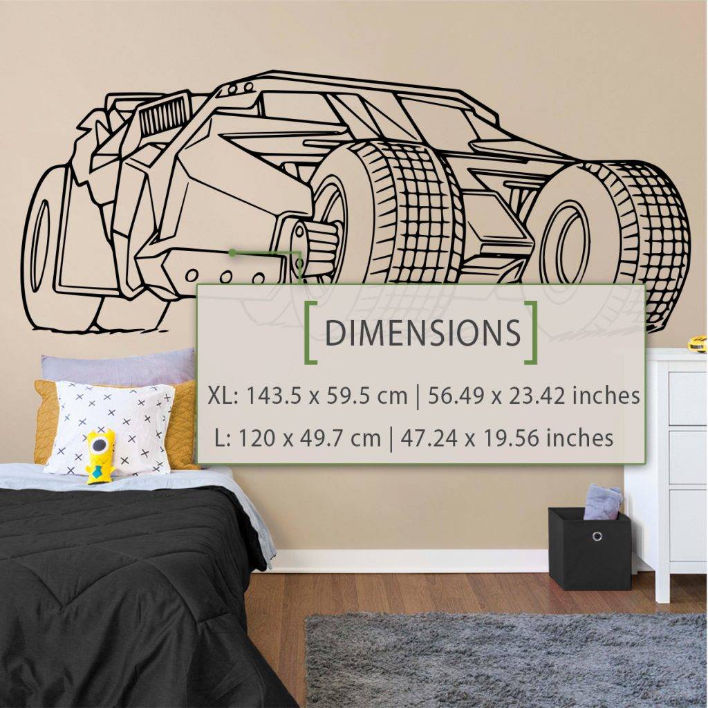 Batmobile Wall Decal - Kuarki - Lifestyle Solutions