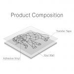 Elephant Geometric Wall Decal - Product Composition