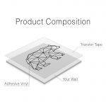 Bear Geometric Wall Decal - Product Composition