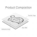 Cat Geometric Wall Decal - Product Composition