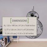 BB 8 Wal Sticker - Dimensions