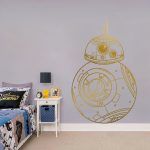 BB 8 Wal Sticker - Gold Foil