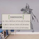 Boba Fett Wall Sticker - Dimensions