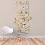 Catboy Wall Decal - Gold Foil