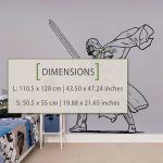 Darth Vader Wall Sticker - Dimensions