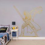 Darth Vader Wall Sticker - Gold Foil
