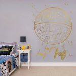 Death Star Wall Sticker - Gold Foil