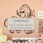 Finding Nemo Wall Decal - Dimensions