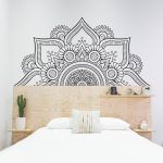 Flower Mandala Wall Decal - Half