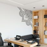 Flower Mandala Wall Decal - Quarter