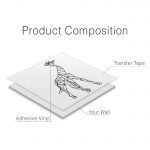 Giraffe Geometric Wall Decal - Product Composition