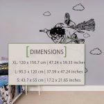 Harry & Quiditch Game Wall Sticker - Dimensions