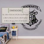 Hogwarts Symbol Wall Sticker - Dimensions