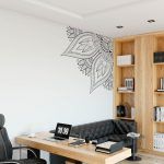 Intricate Mandala Wall Sticker - Quarter