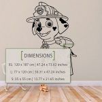 Marshall Wall Sticker - Dimensions