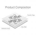 Mid Century Geometric Wall Decal - Product Composition