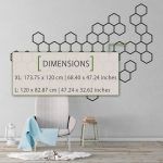 Molecules Geometric Wall Decal - Dimensions