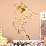 Mulan Wall Sticker - Gold Foil