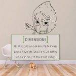 Night Ninja Wall Decal - Dimensions