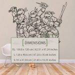 Ninja Turtles Wall Decal - Dimensions
