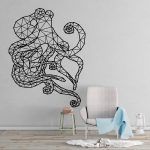 Octopus Geometric Wall Decal