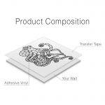 Octopus Geometric Wall Decal - Product Composition