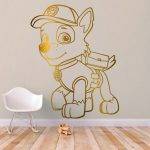 Rocky Wall Decal - Gold Foil