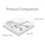 T-Rex Geometric Wall Decal - Composition