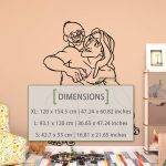 Tarzan Wall Sticker - Dimensions