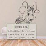 Tracker Wall Decal - Dimensions