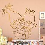Trolls Wall Decal - Gold Foil
