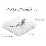 Whale Geometric Wall Decal - Product Composition