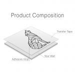 Wolf Geometric Wall Decal - Product Composition