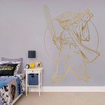 Yoda Wall Sticker - Gold Foil