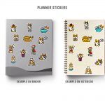 Cute Dogs Mockup Stickers Binder