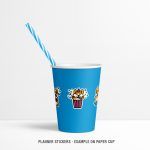 Cute Dogs Mockup Stickers Paper Cup