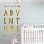 Adventure Wall Decal - Gold Foil