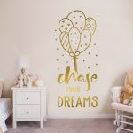 Chase Your Dreams Wall Decal - Gold Foil